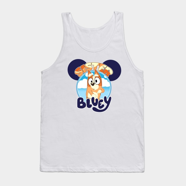 Bluey and Bingo Family Birthday , Kids Party Tank Top by Justine Nolanz